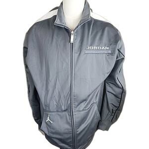 Vintage Jordan Jumpman Warm Up Jacket Gray White Size XXL